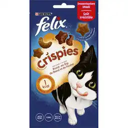 Albert Heijn Felix Crispies rund- & kipsmaak kattensnack aanbieding