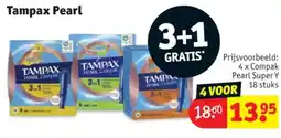 Kruidvat Tampax Pearl aanbieding