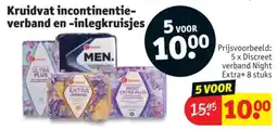 Kruidvat Kruidvat Incontinentieverband en Inlegkruisjes aanbieding