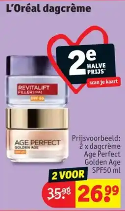 Kruidvat L'Oréal Dagcrème aanbieding