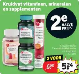 Kruidvat Kruidvat vitaminen, mineralen en supplementen aanbieding