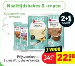 Kruidvat Kruidvat afslank en bewuste voeding Maaltijdshakes en Maaltijdshakes & -repen aanbieding