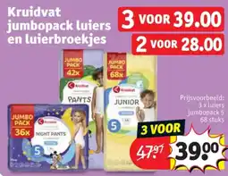 Kruidvat Kruidvat jumbopack luiers en luierbroekjes aanbieding