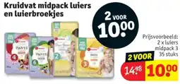 Kruidvat Kruidvat midpack luiers en luierbroekjes aanbieding