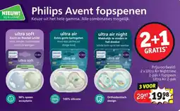 Kruidvat Philips Avent Fopspenen aanbieding