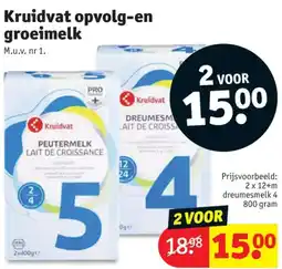 Kruidvat Kruidvat Opvolg en Groeimelk aanbieding