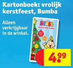 Kruidvat Kartonboek: vrolijk kerstfeest, Bumba aanbieding