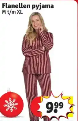 Kruidvat Flanellen Pyjama aanbieding