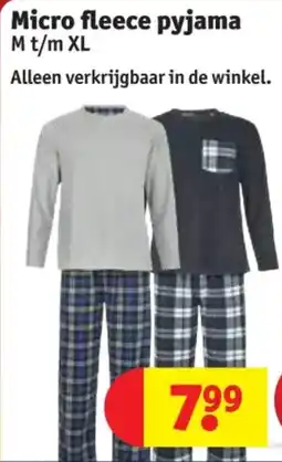Kruidvat Micro fleece pyjama aanbieding