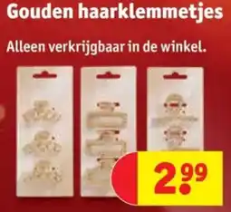 Kruidvat Gouden haarklemmetjes aanbieding