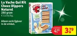 Kruidvat La Vache Qui Rit Cheez Dippers Naturel aanbieding