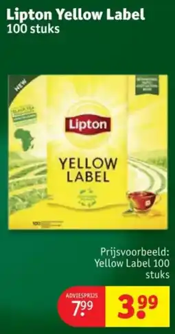 Kruidvat Lipton Yellow Label aanbieding