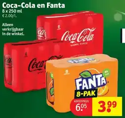 Kruidvat Coca-Cola en Fanta aanbieding