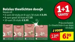 Kruidvat Bolsius theelichten doosje aanbieding