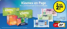 Kruidvat Kleenex en Page aanbieding