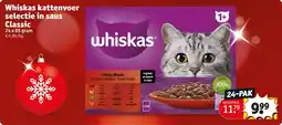 Kruidvat Whiskas kattenvoer selectie in saus Classic aanbieding