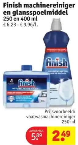 Kruidvat Finish machinereiniger en glansspoelmiddel aanbieding