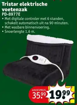 Kruidvat Tristar elektrische voetenzak PD-8977E aanbieding