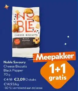 OKay Noble Savoury Cheese Biscuits Black Pepper aanbieding