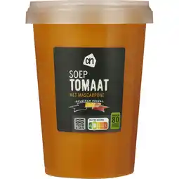 Albert Heijn AH Soep tomaat met mascarpone bel aanbieding