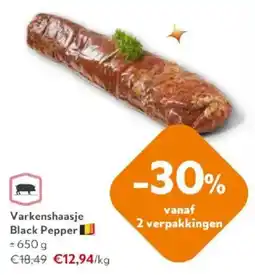 OKay Varkenshaasje Black Pepper aanbieding