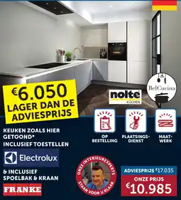 Zelfbouwmarkt Electrolux & inclusief spoelbak & kraan aanbieding