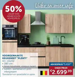 Zelfbouwmarkt Voorgemaakte keukenset "plenti" aanbieding