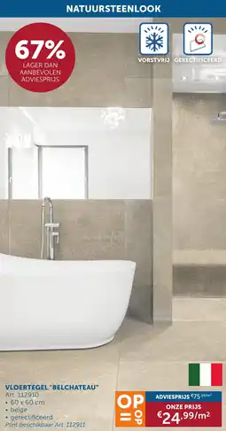Zelfbouwmarkt Vloertegel "belchateau" aanbieding
