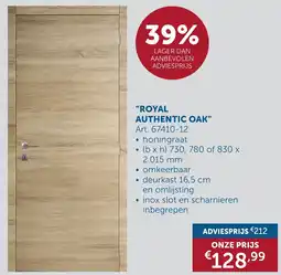 Zelfbouwmarkt Complete deuren "royal authentic oak" aanbieding