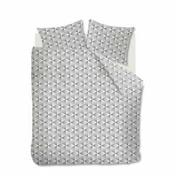 Leen Bakker Ambiante dekbedovertrek Little Dot - black - 140x200/220 cm - Leen Bakker aanbieding