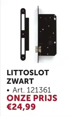 Zelfbouwmarkt Littoslot zwart aanbieding