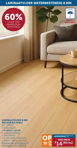 Zelfbouwmarkt Laminaatvloer natuur eik forli aanbieding
