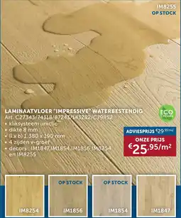 Zelfbouwmarkt Laminaatvloer "impressive waterbestendig aanbieding