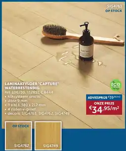Zelfbouwmarkt Laminaatvloer "capture" waterbestendig aanbieding