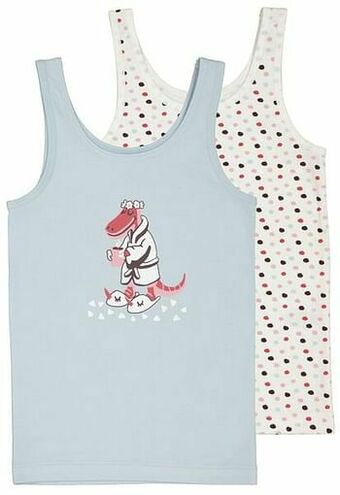 HEMA HEMA Kinderhemden Bamboe/katoen/stretch Dino - 2 Stuks Multi (multi) aanbieding