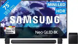 Coolblue Samsung 75 Neo QLED QN900F 8K (2025) + Samsung HW-Q930F Zwart aanbieding