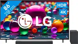 Coolblue LG 86 4K Smart UA75 + LG DSC9S aanbieding