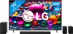 Coolblue LG 75 4K Smart UA75 + LG DS70TR aanbieding