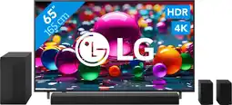 Coolblue LG 65 4K Smart UA75 + LG DS60TR aanbieding