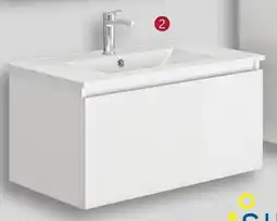 Zelfbouwmarkt Badkamermeubel "single pack wit" wastafelkast aanbieding