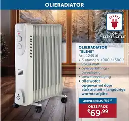 Zelfbouwmarkt Olieradiator "eline" aanbieding