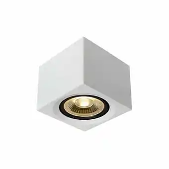Leen Bakker Lucide plafondspot Fedler - wit - 12x12 cm - Leen Bakker aanbieding