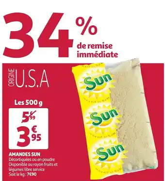 Auchan Amandes sun aanbieding