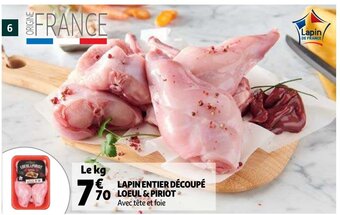 Lapin entier decoupe loeul & piriot