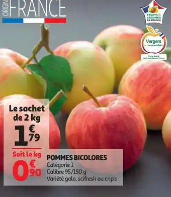 Auchan Pommes bicolores 95g aanbieding