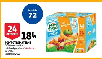 Auchan Pom'potes materne aanbieding