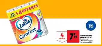 Auchan Papier toilette confront lotus aanbieding