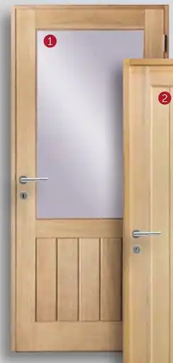 Zelfbouwmarkt Buitendeur meranti 2/3 glas aanbieding