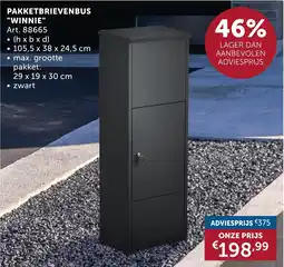 Zelfbouwmarkt Pakketbrievenbus "winnie" aanbieding