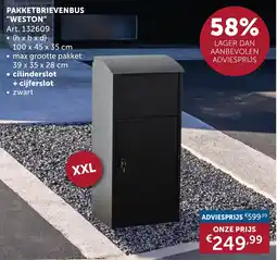 Zelfbouwmarkt Pakketbrievenbus "weston" aanbieding